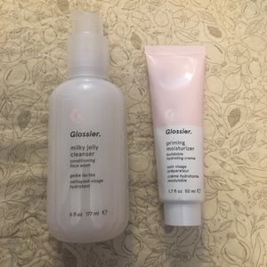 NEW- Glossier cleanser + moisturizer